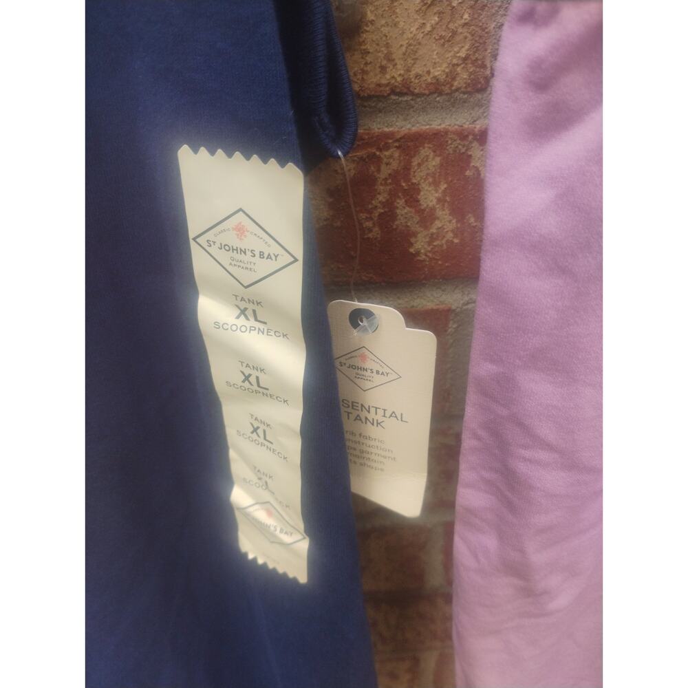 Womens Tank Tops Lot of 2 XL Cotton Sleeveless Casual Basic Summer Spring Beach - Picture 6 of 10